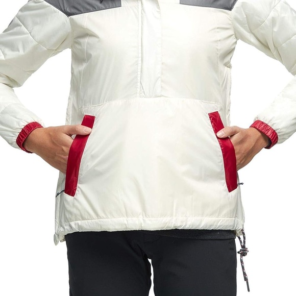 Columbia Women's Lodge Pullover Jacket, Chalk, City Grey, Small - Picture 8 of 15